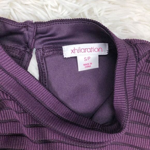 Xhilaration Purple Striped Sleeveless Dress Small - Picture 6 of 7